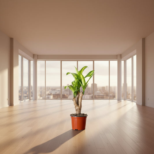 Dracaena Corn Plant /yucca cane(Dracaena Fragrans ‘Massangeana’) – Yellow Stripe and all green Indoor Plant