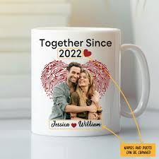 Personalized couple photos mug