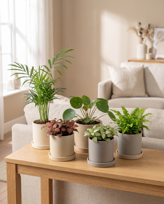 Pet-friendly houseplant 5-pack in decorative ceramics, ceramics not included