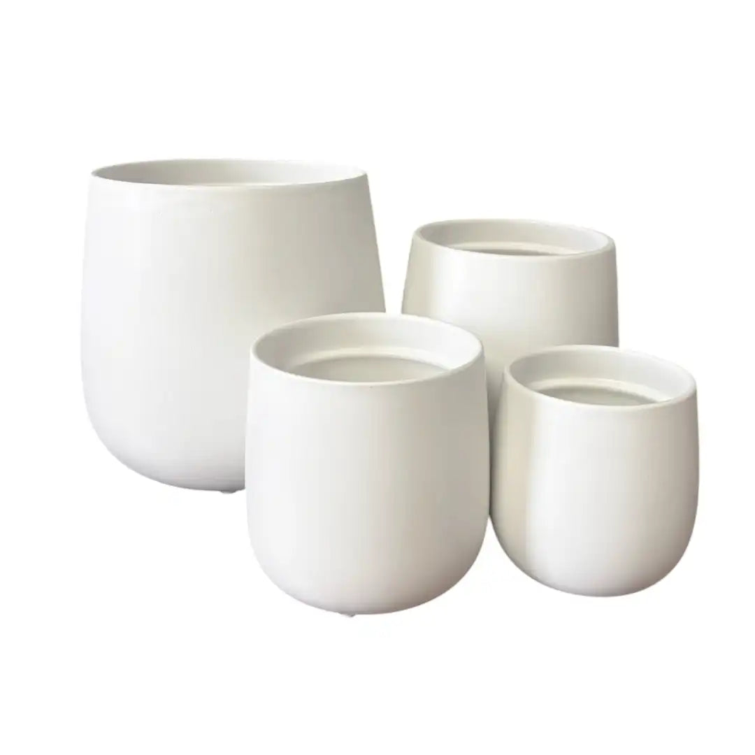Nova Ceramic Pot – White
