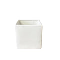 Matera Square Ceramic Pot – White & Black