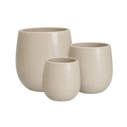 Nova Ceramic Pot – Nantucket Grey