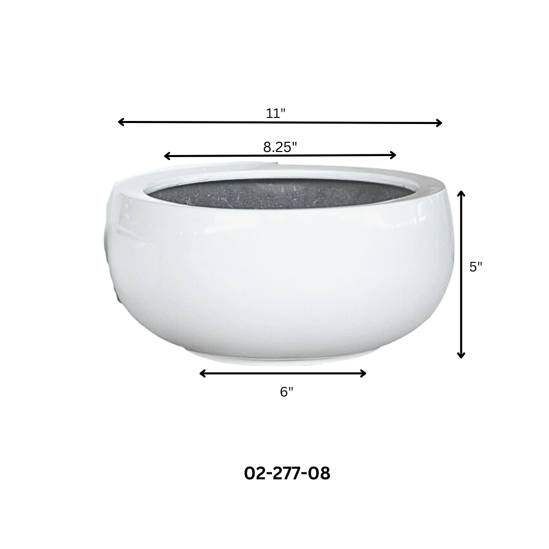 Polystone Low Round Bowl