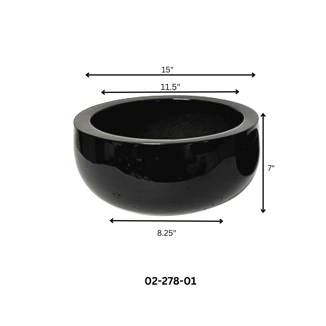 Polystone Low Round Bowl