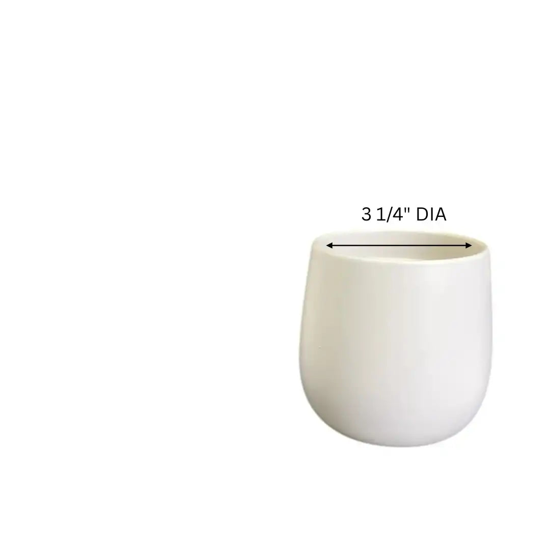 Nova Ceramic Pot – White