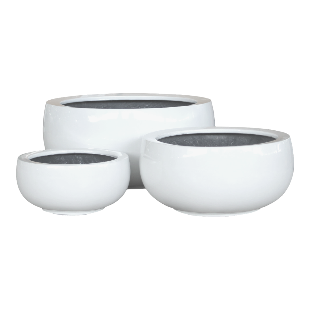 Polystone Low Round Bowl
