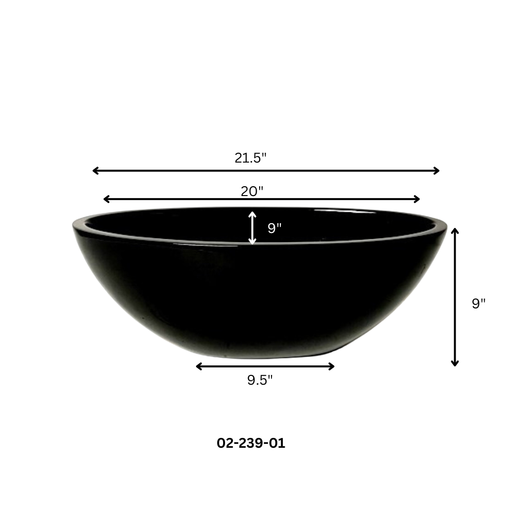 Polystone Oval Pot