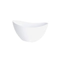 Polystone High Oval Pot – White & Black