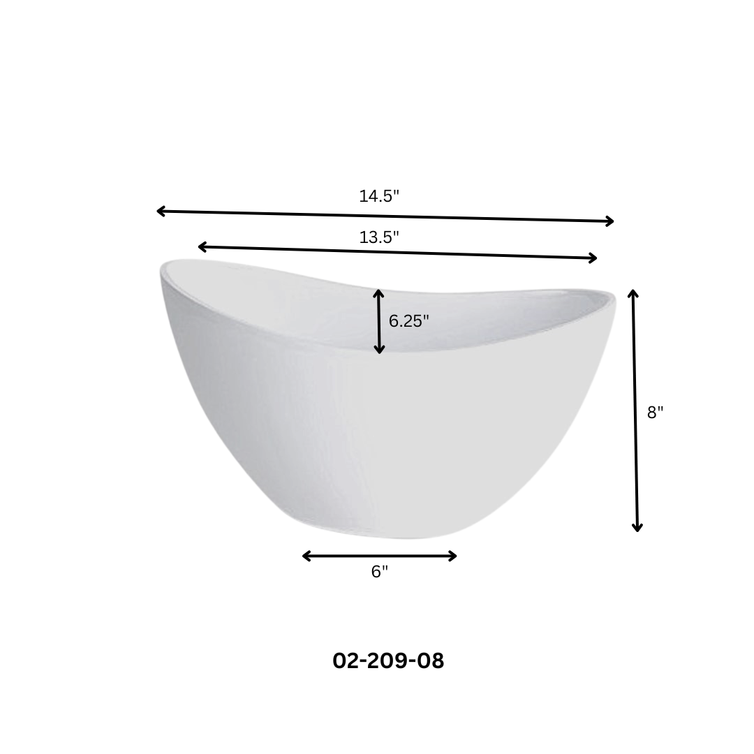 Polystone High Oval Pot