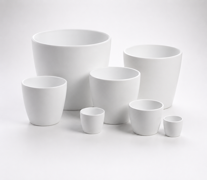 Marlow Pot - 3", 4" ,6", 8",10"& 12" White & Black View full details