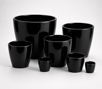 Marlow Pot - 3", 4" ,6", 8",10"& 12" White & Black View full details